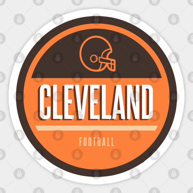 Cleveland retro football Sticker by BVHstudio